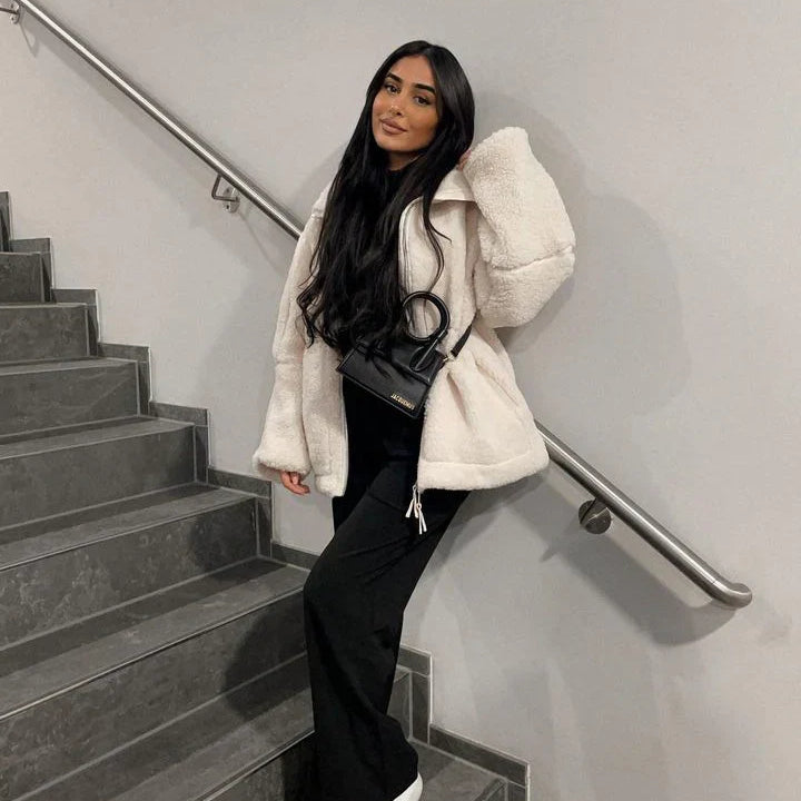 The Amelia Coat | Soft Teddy Coat