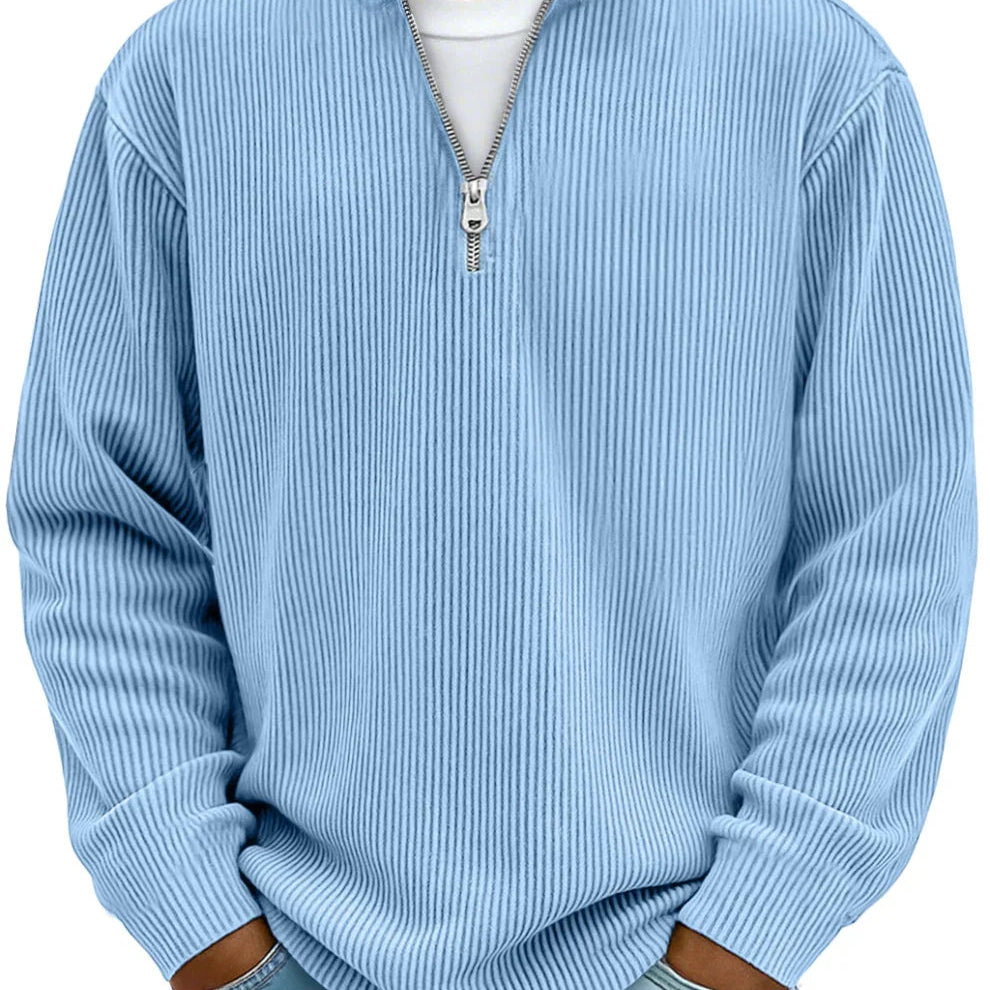 The Reed | Modern Ribbed 1/4 Zip Sweater
