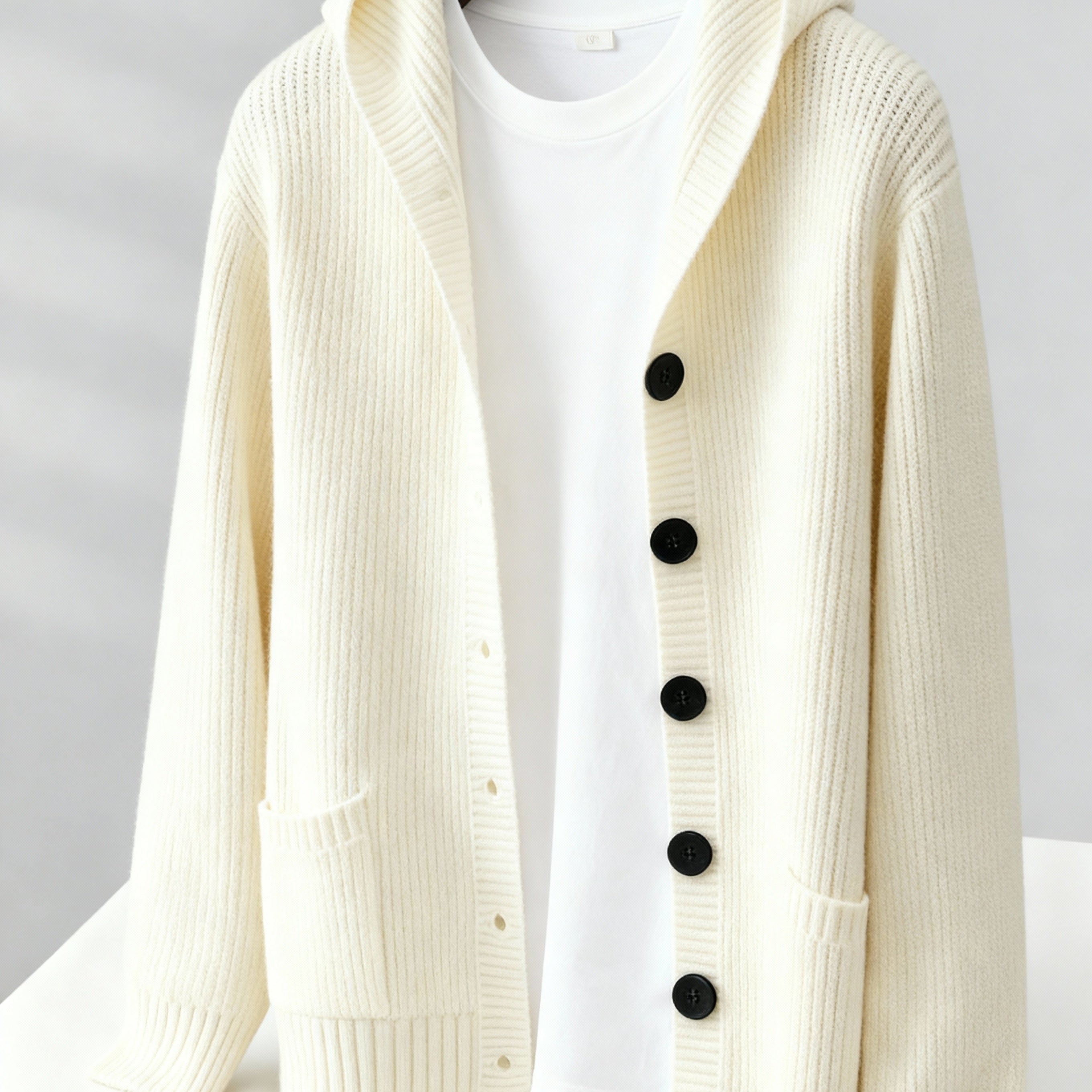 The Miles | Ribbed Button Cardigan
