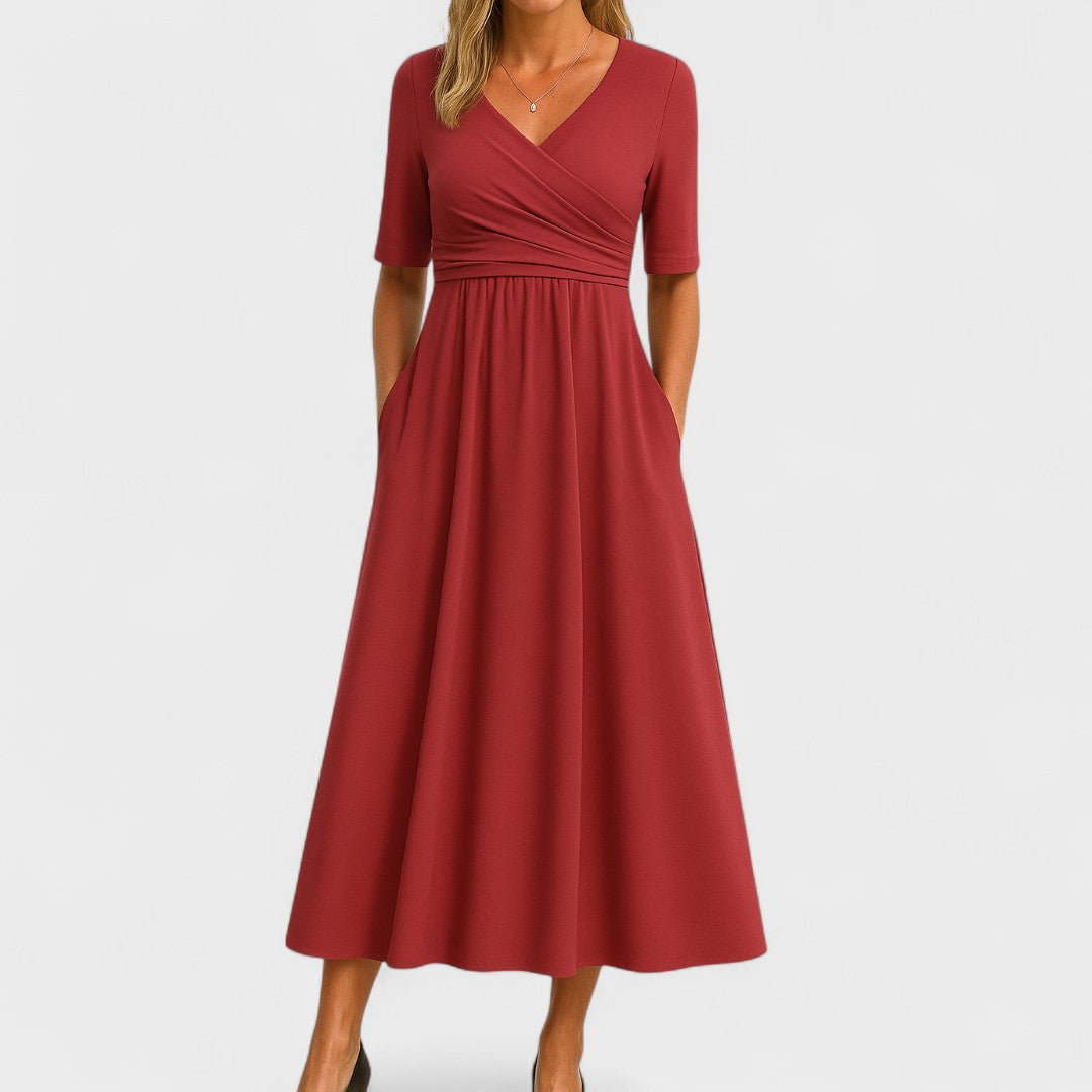 The Charlotte| Elegant Midi Dress