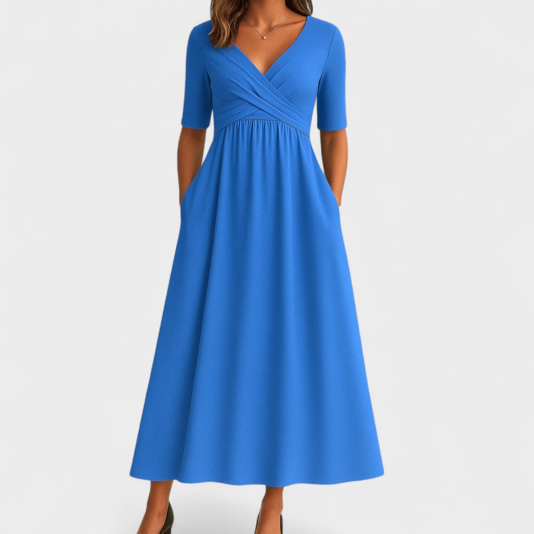 The Charlotte| Elegant Midi Dress