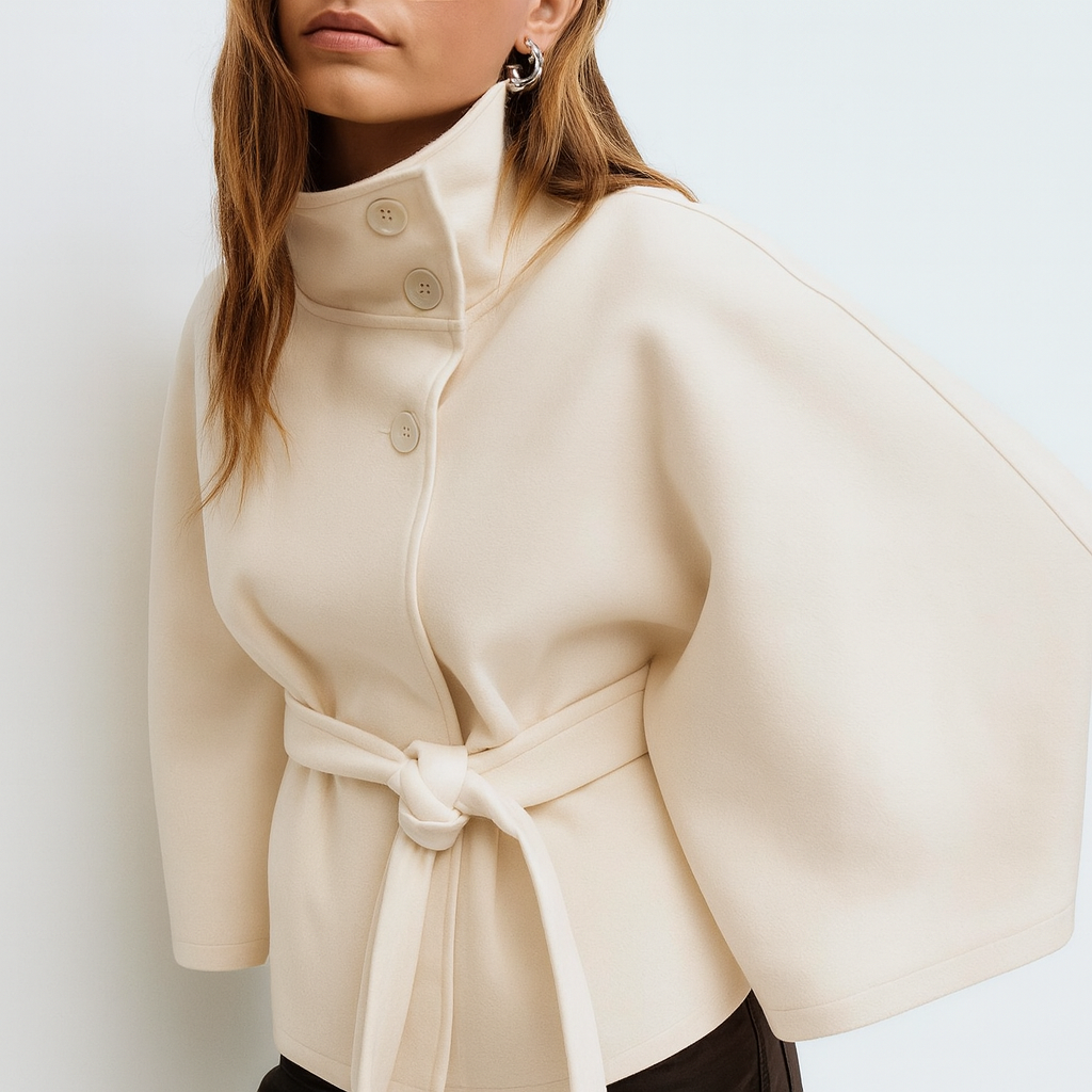 The Aurelia | Belted Cape Jacket
